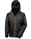 HDi Quest Lightweight Stowable Jacket - Black/Orange