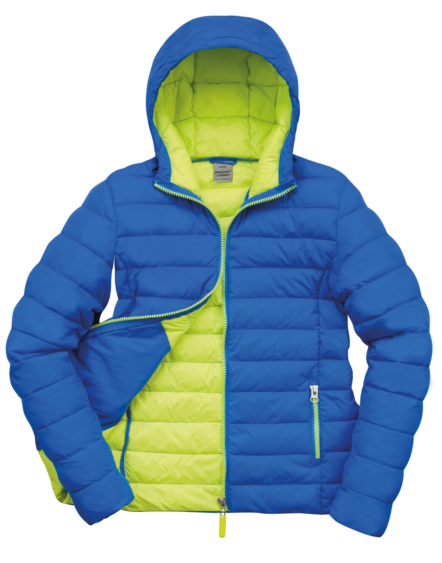 Ladies' Snow Bird Padded Jacket - Ocean/Lime