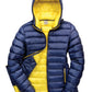 Ladies' Snow Bird Padded Jacket - Navy/Yellow