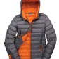Ladies' Snow Bird Padded Jacket - Grey/Orange