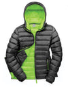 Ladies' Snow Bird Padded Jacket - Black/Lime Green