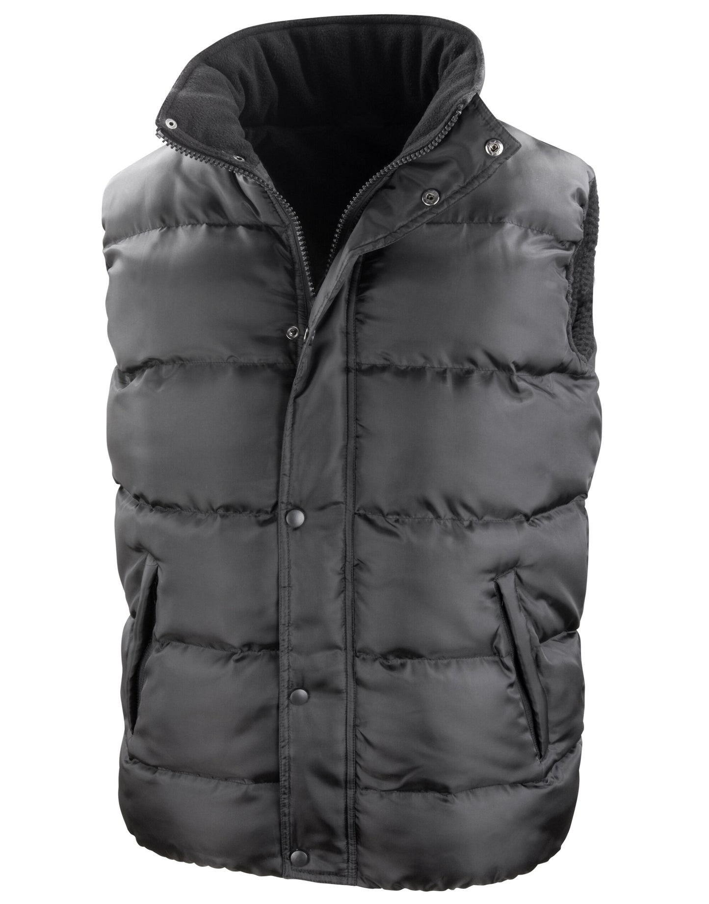 Nova Lux Padded Hooded Gilet - Black