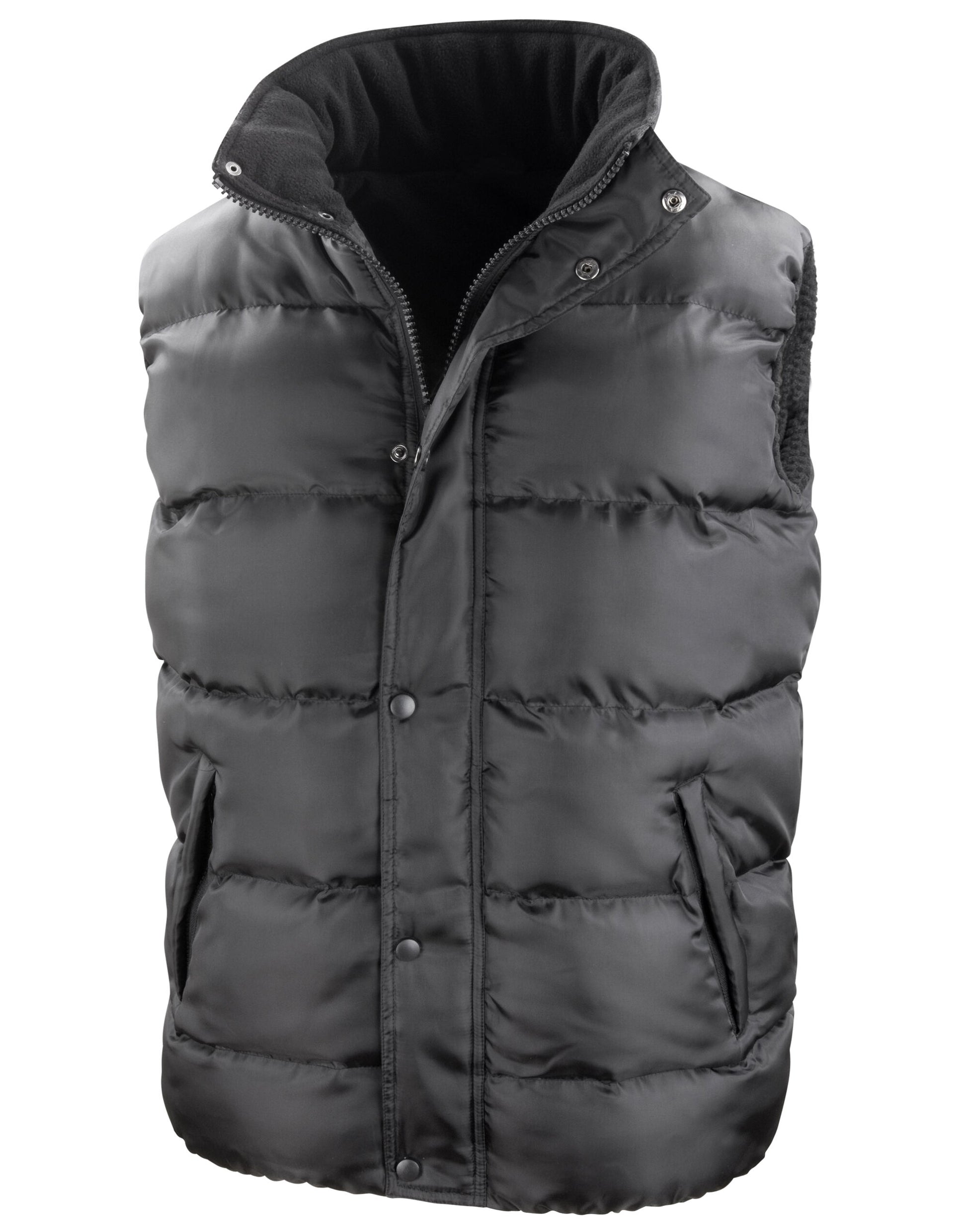 Nova Lux Padded Hooded Gilet - Black