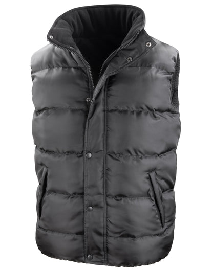 Nova Lux Padded Hooded Gilet - Black