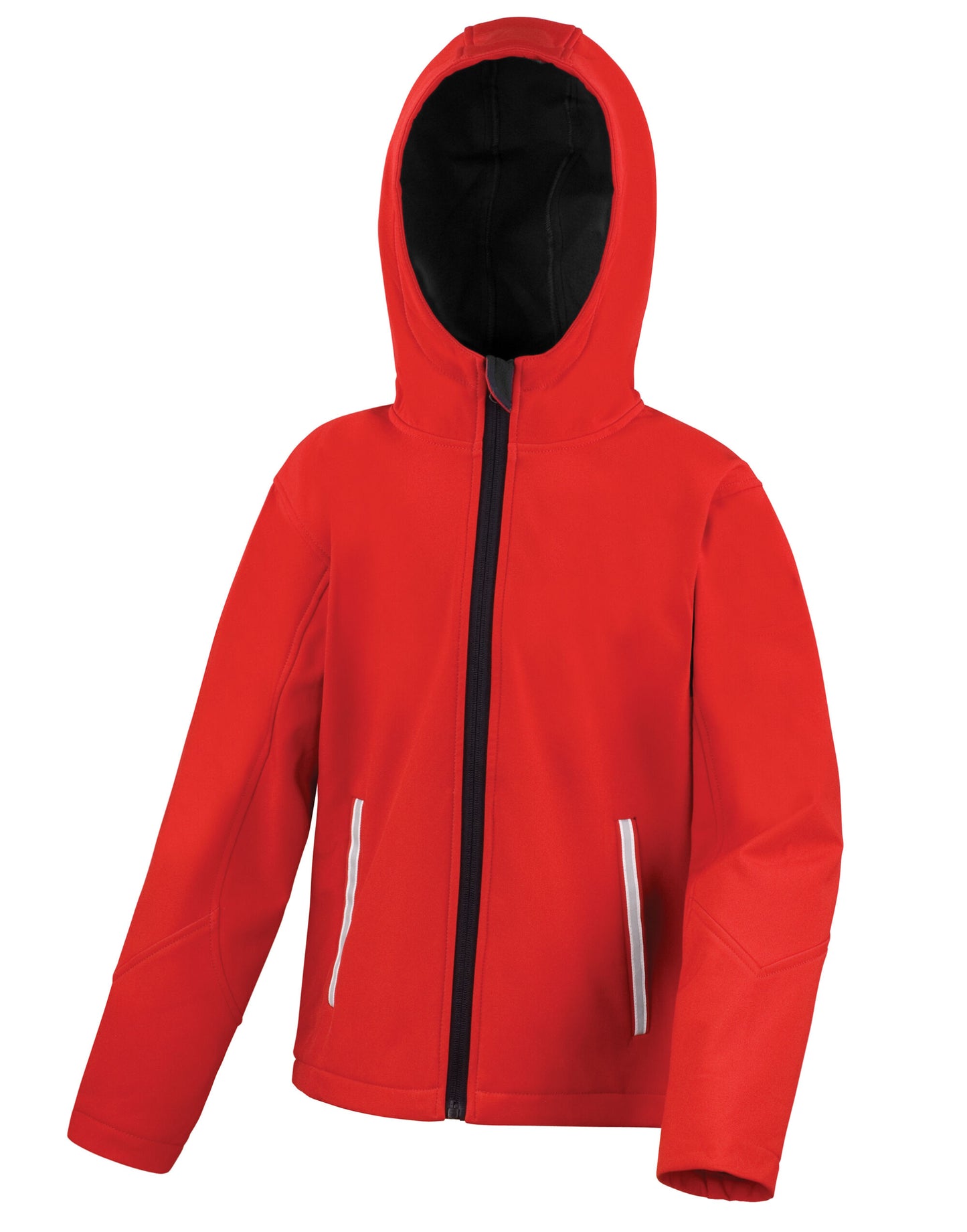 Junior TX Performance Hooded Softshell - Red/Black