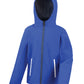 Junior TX Performance Hooded Softshell - Royal/Navy