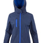 Women's TX Performance Hooded Softshell Jacket - Navy/Royal