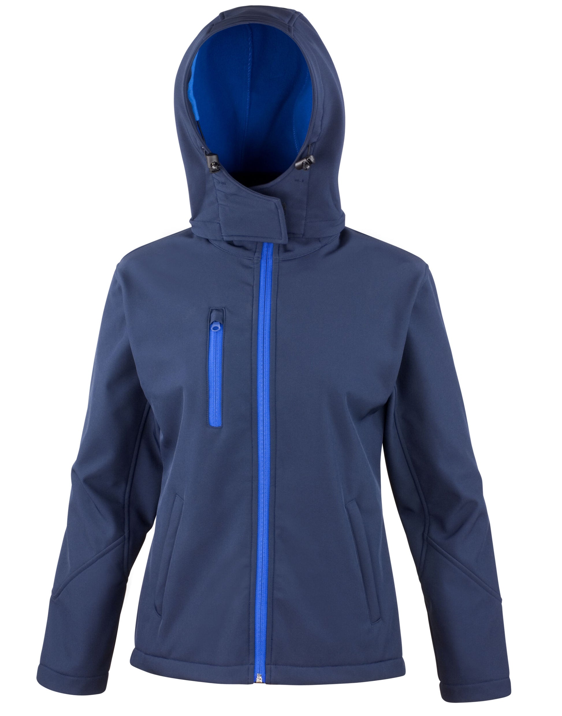 Women's TX Performance Hooded Softshell Jacket - Navy/Royal