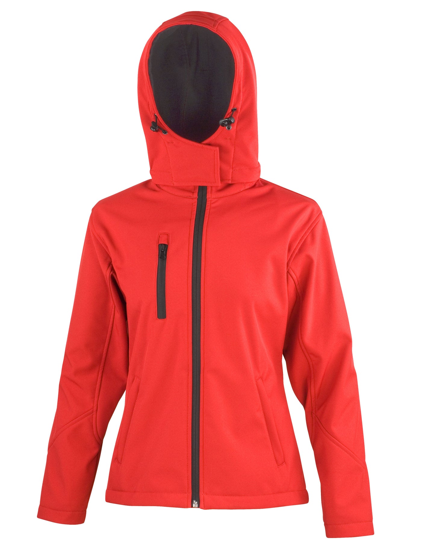 Women's TX Performance Hooded Softshell Jacket - Red/Black