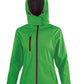 Women's TX Performance Hooded Softshell Jacket - Vivid Green/Black
