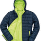 Men's Soft Padded Jacket - Navy/Lime