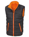 Child's Padded Bodywarmer - Black/Orange