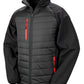 Compass Padded Softshell Jacket - Black/Red