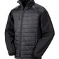 Compass Padded Softshell Jacket - Black/Black