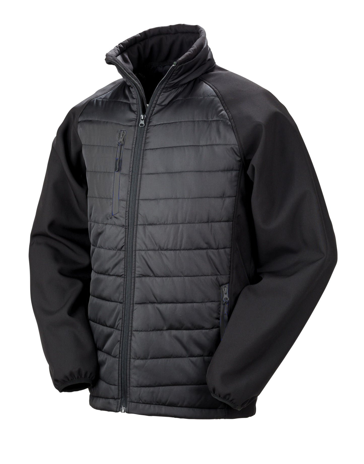Compass Padded Softshell Jacket - Black/Black