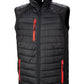 Compass Padded Softshell Gilet - Black/Red