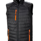 Compass Padded Softshell Gilet - Black/Orange