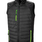 Compass Padded Softshell Gilet - Black/Lime Green