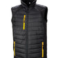 Compass Padded Softshell Gilet - Black/Yellow