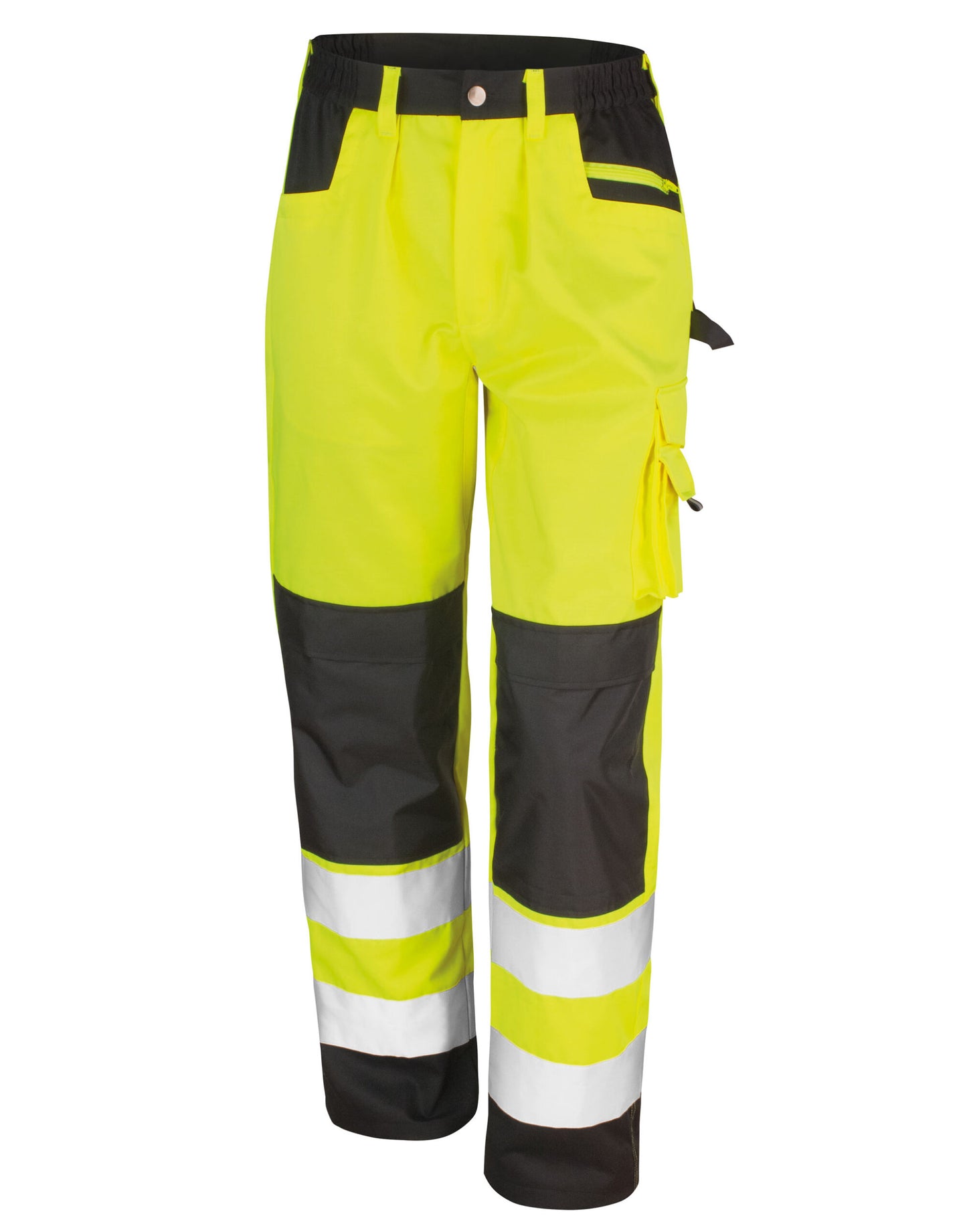 Safety Cargo Trousers - Hi-Vis Yellow