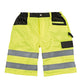 Safety Cargo Shorts - Fluro Yellow
