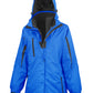 Women's 3-in-1 Journey Jacket with softshell inner - Royal/Black