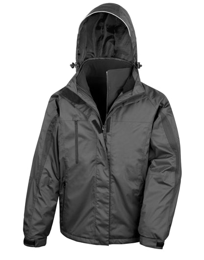 Men's 3-in-1 Journey Jacket with softshell inner - Black/Black