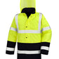 Motorway 2-Tone Safety Coat - Fluorescent Yellow/Black