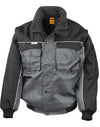 Zip Sleeve Heavy Duty Jacket - Grey/Black