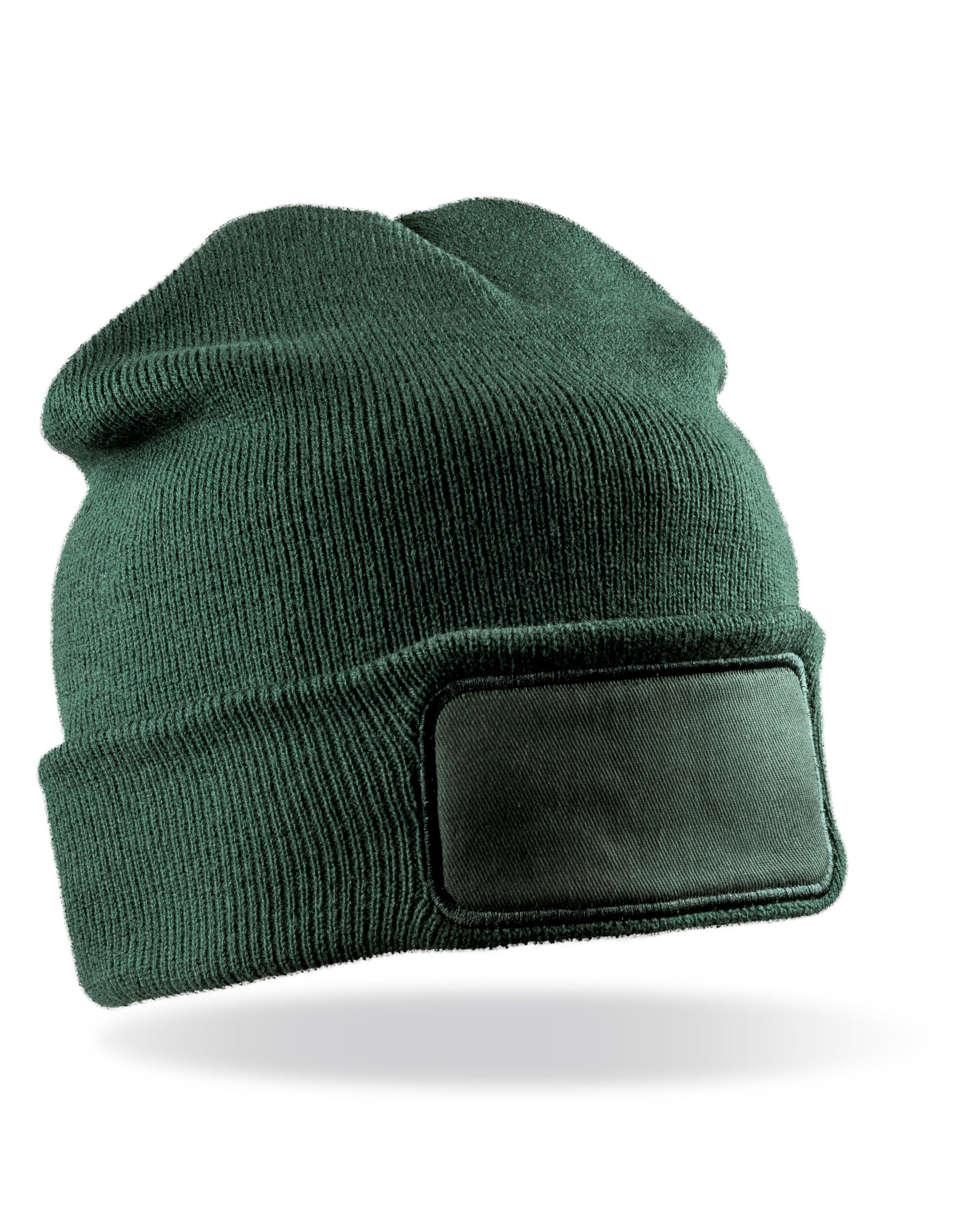 Double Knit Printers Beanie - Bottle Green