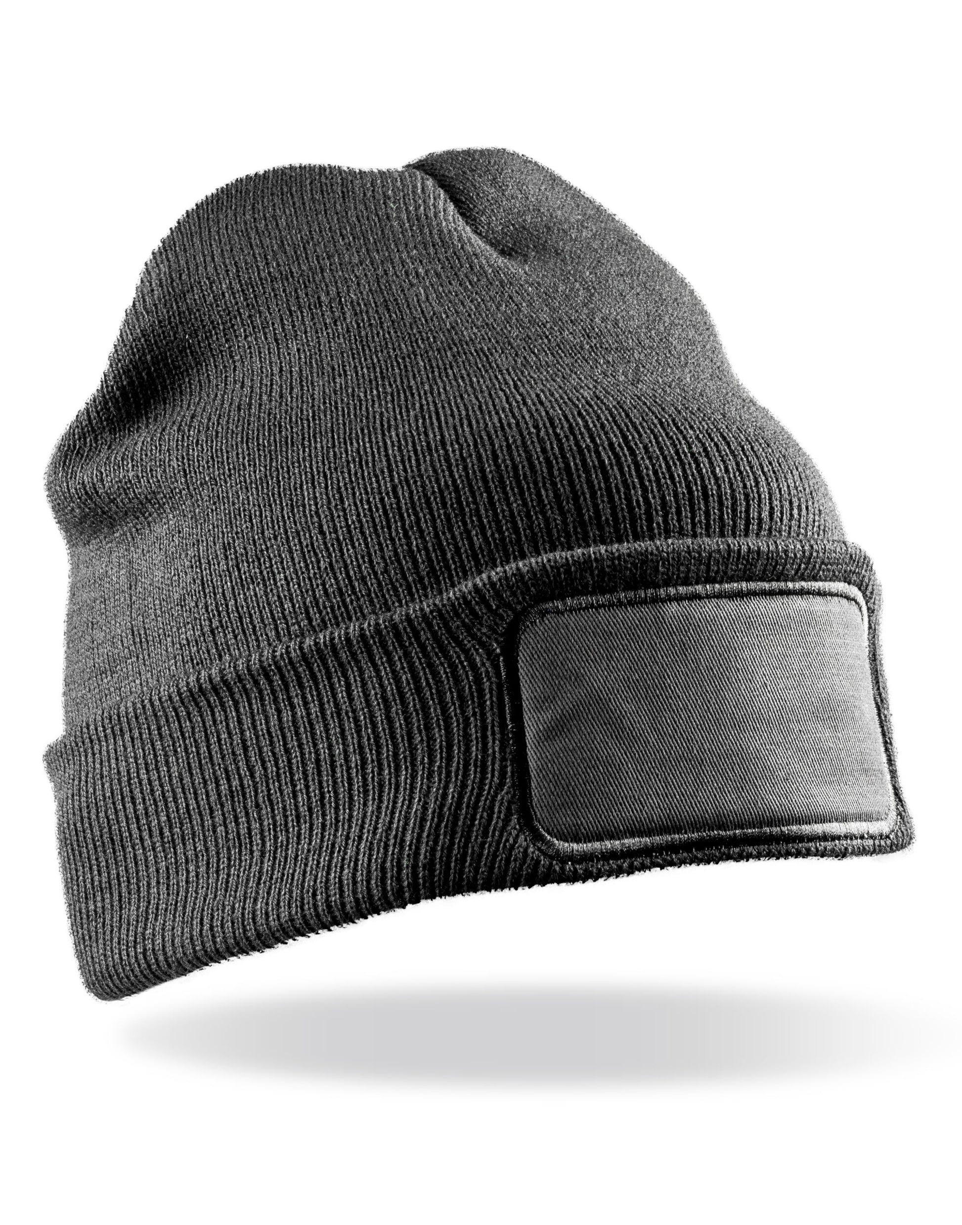 Double Knit Printers Beanie - Grey