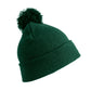 Junior Pom Pom Beanie - Bottle Green