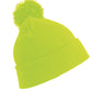 Junior Pom Pom Beanie - Fluoresent Yellow
