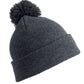 Junior Pom Pom Beanie - Grey