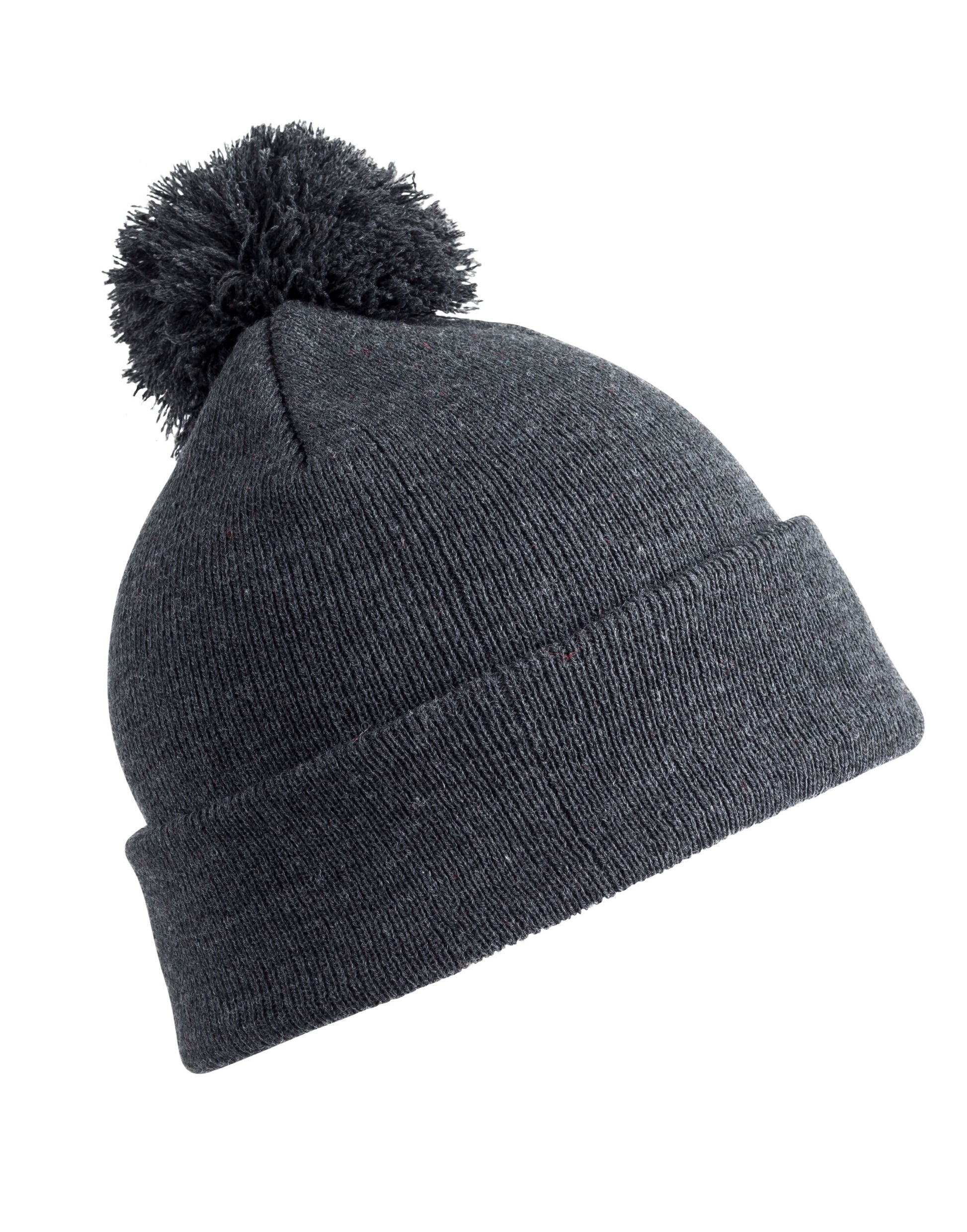 Junior Pom Pom Beanie - Grey