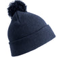 Junior Pom Pom Beanie - Navy