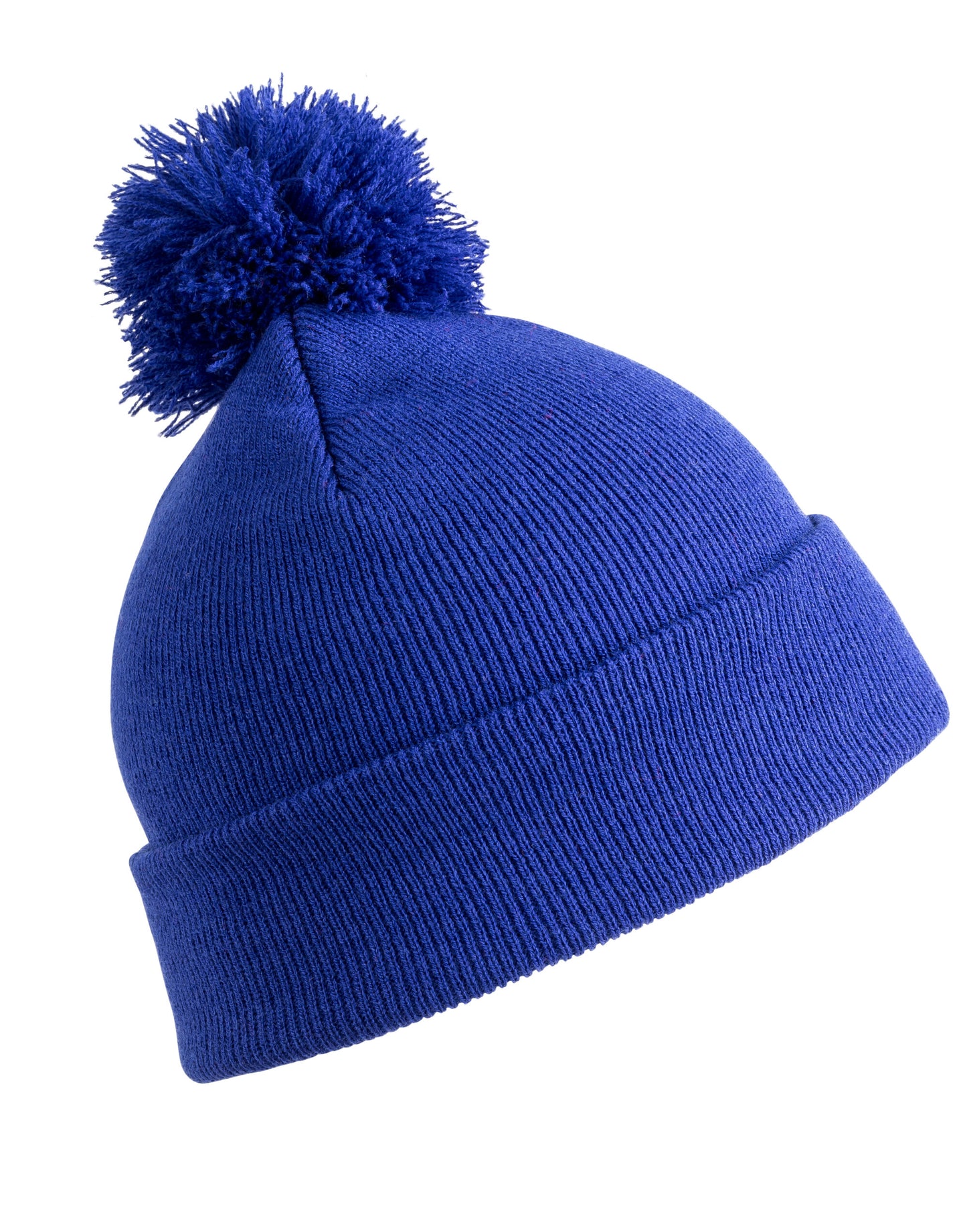 Junior Pom Pom Beanie - Royal Blue