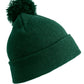 Pom Pom Beanie - Bottle Green