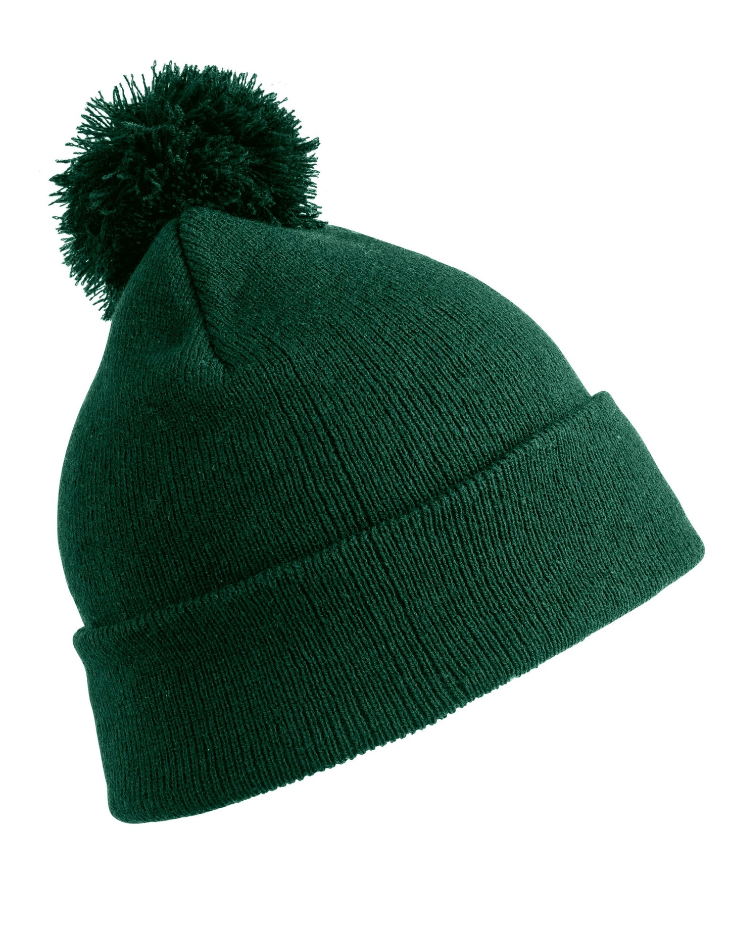 Pom Pom Beanie - Bottle Green