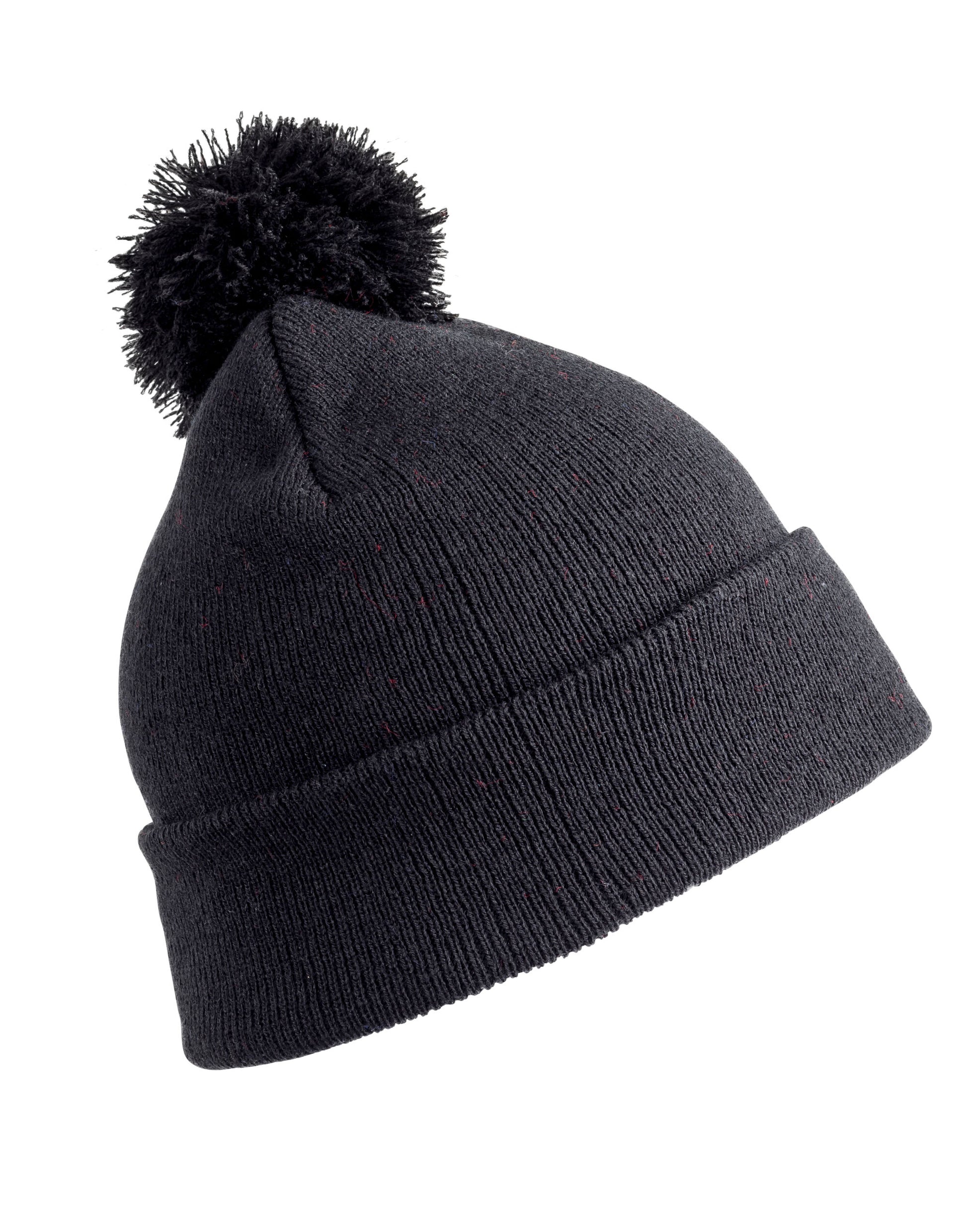 Pom Pom Beanie - Black