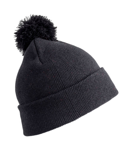 Pom Pom Beanie - Black