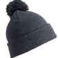 Pom Pom Beanie - Grey