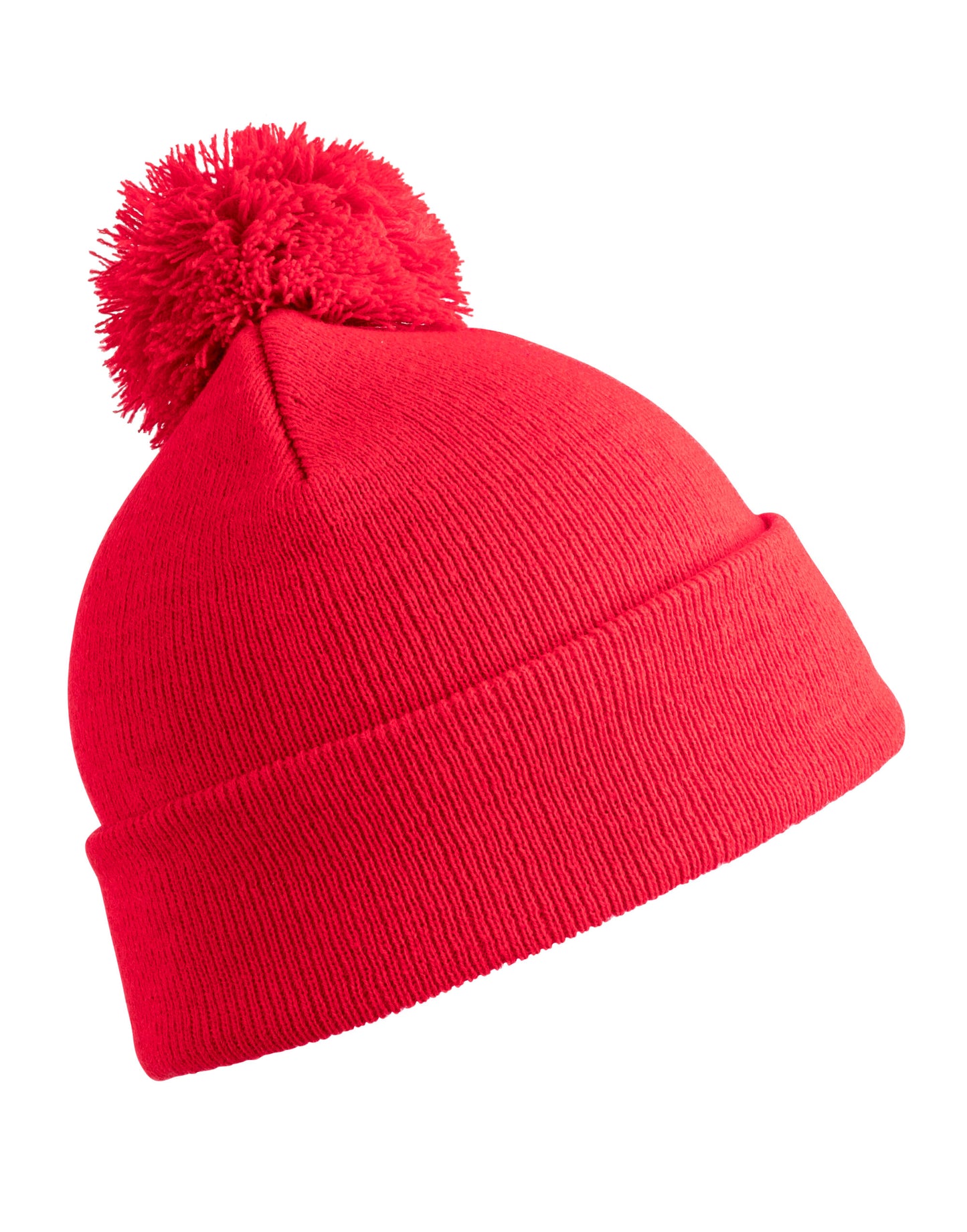 Pom Pom Beanie - Red