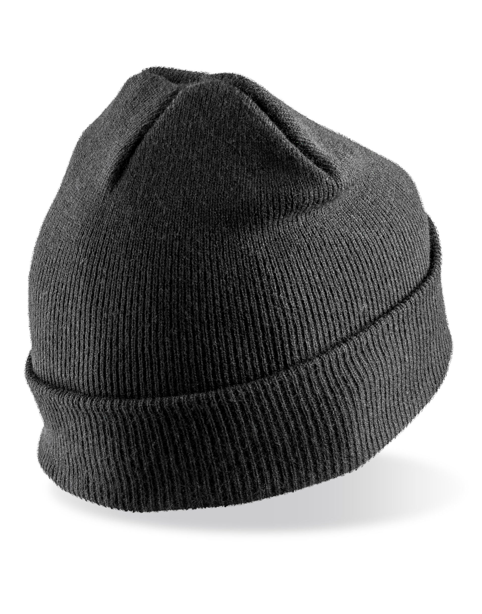 Double Knit Thinsulate™ Printers Beanie - Black
