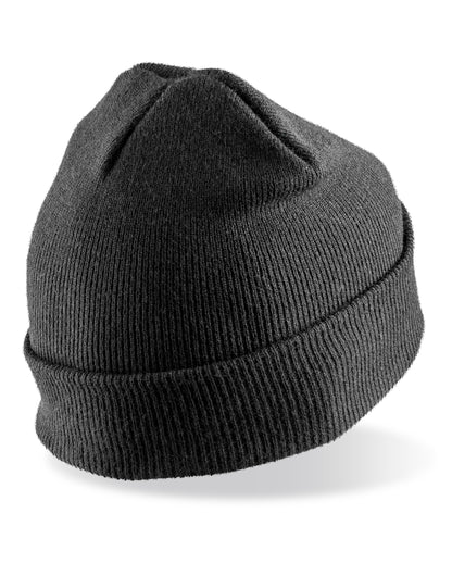 Double Knit Thinsulate™ Printers Beanie - Black