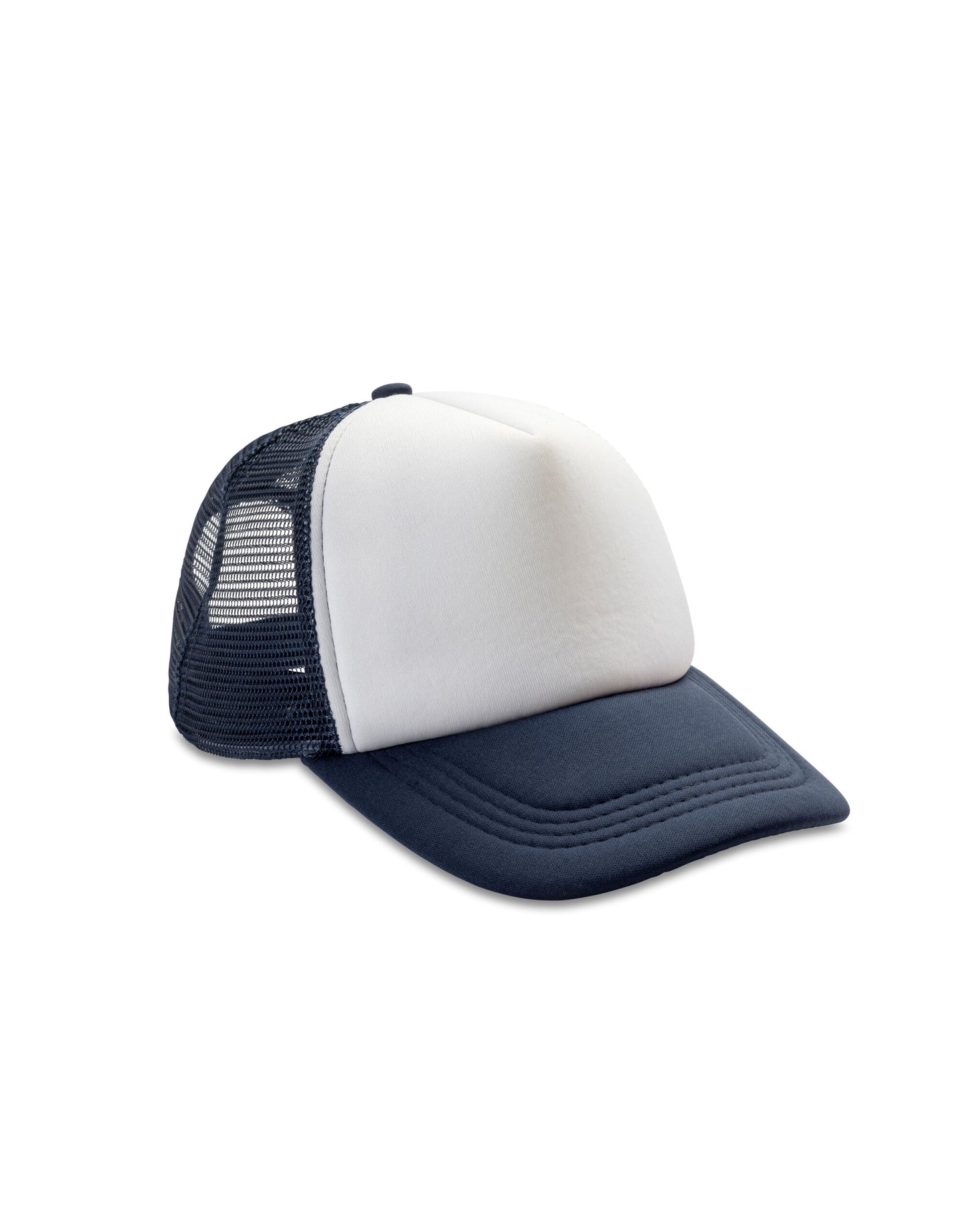 Detroit 1/2 Mesh Truckers Cap - Navy/White