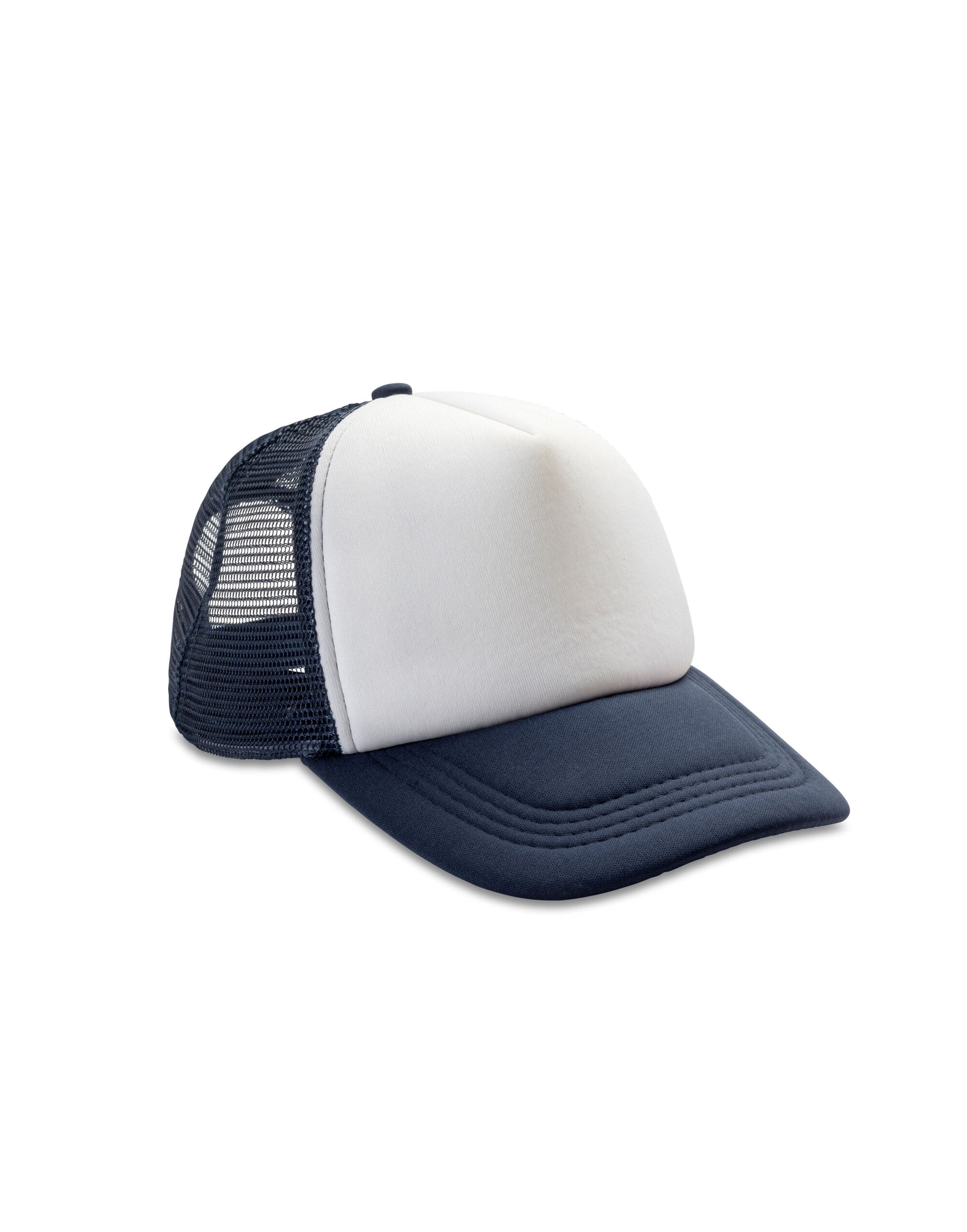 Detroit 1/2 Mesh Truckers Cap - Navy/White