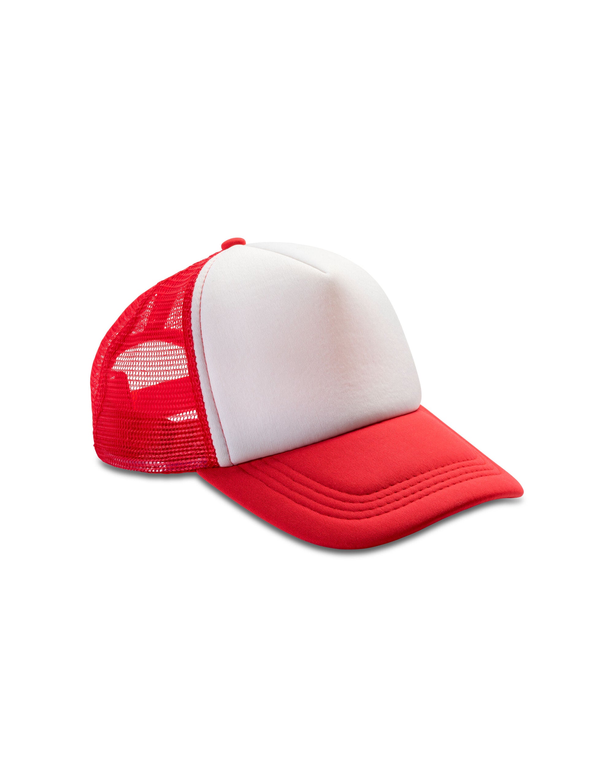 Detroit 1/2 Mesh Truckers Cap - Red/White