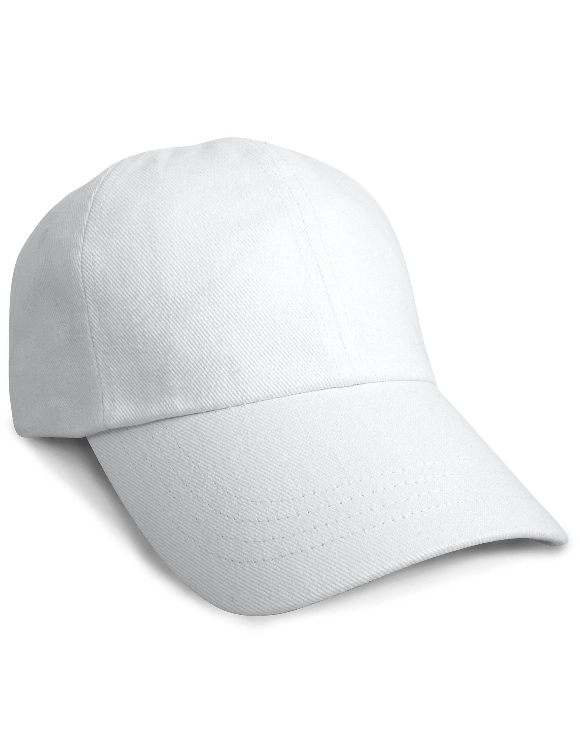 Cotton Drill Pro-Style Cap - White