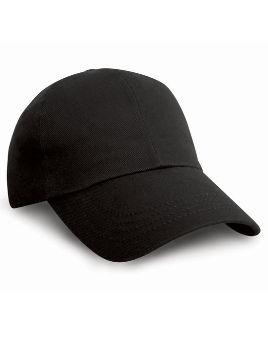 Cotton Drill Pro-Style Cap - Black